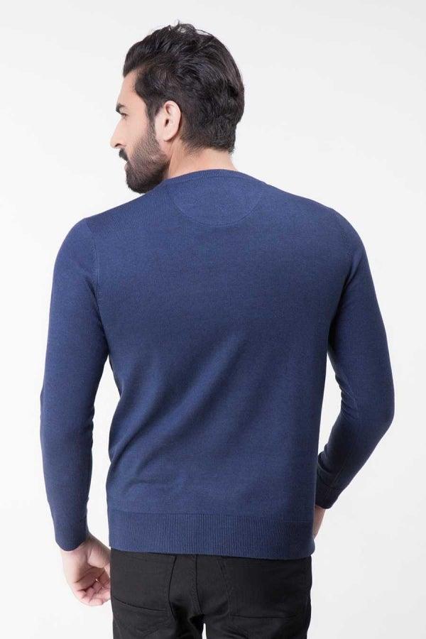 Sweater Round Neck Full sleeve Navy - Image 3