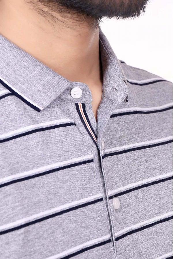 Exclusive T Shirt Polo Grey - Image 3