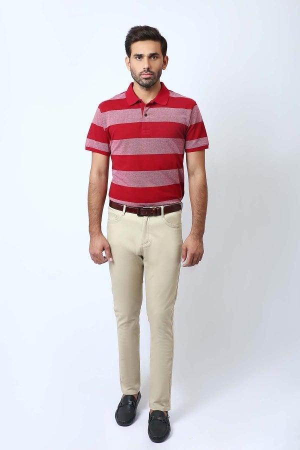 T Shirt Polo Maroon - Image 3