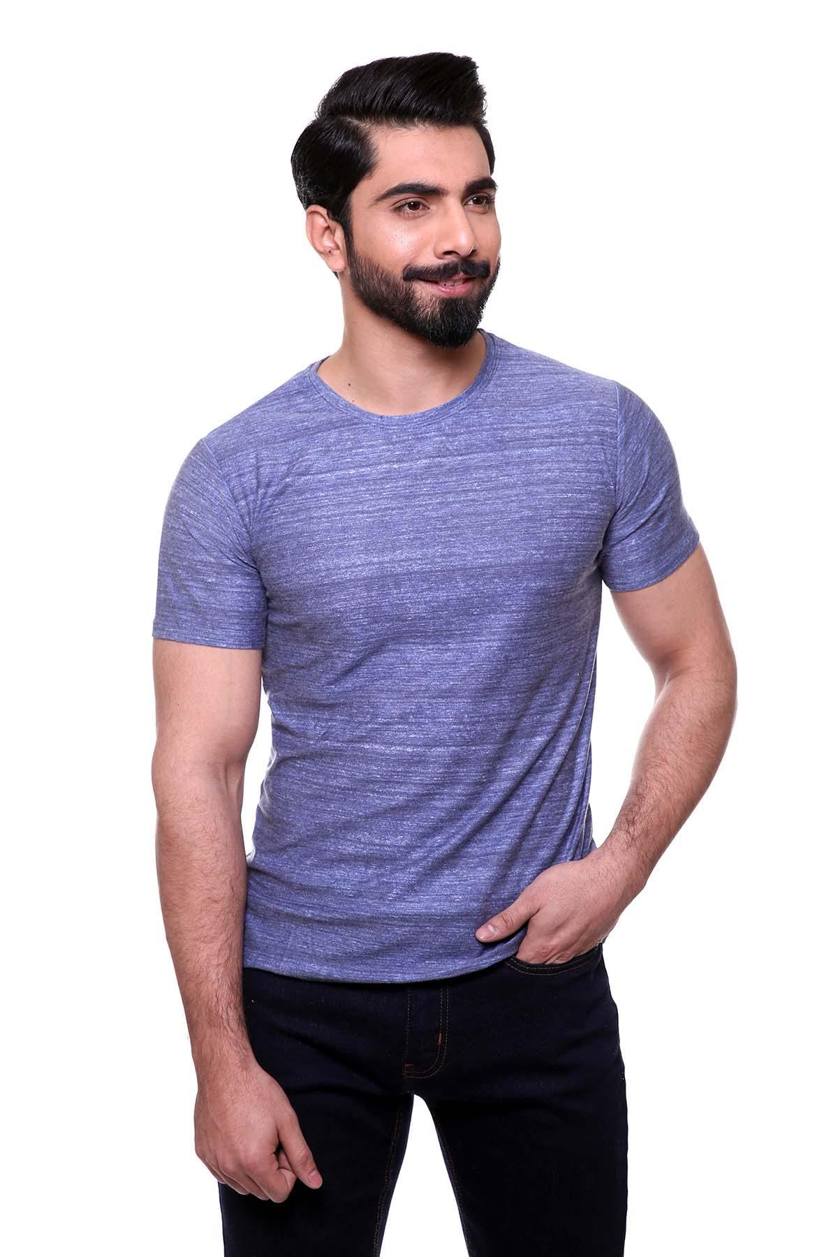 T SHIRT ROUND NECK BLUE - Image 3