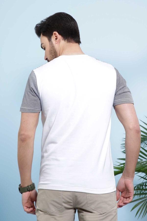 T SHIRT ROUND NECK  WHITE - Image 3