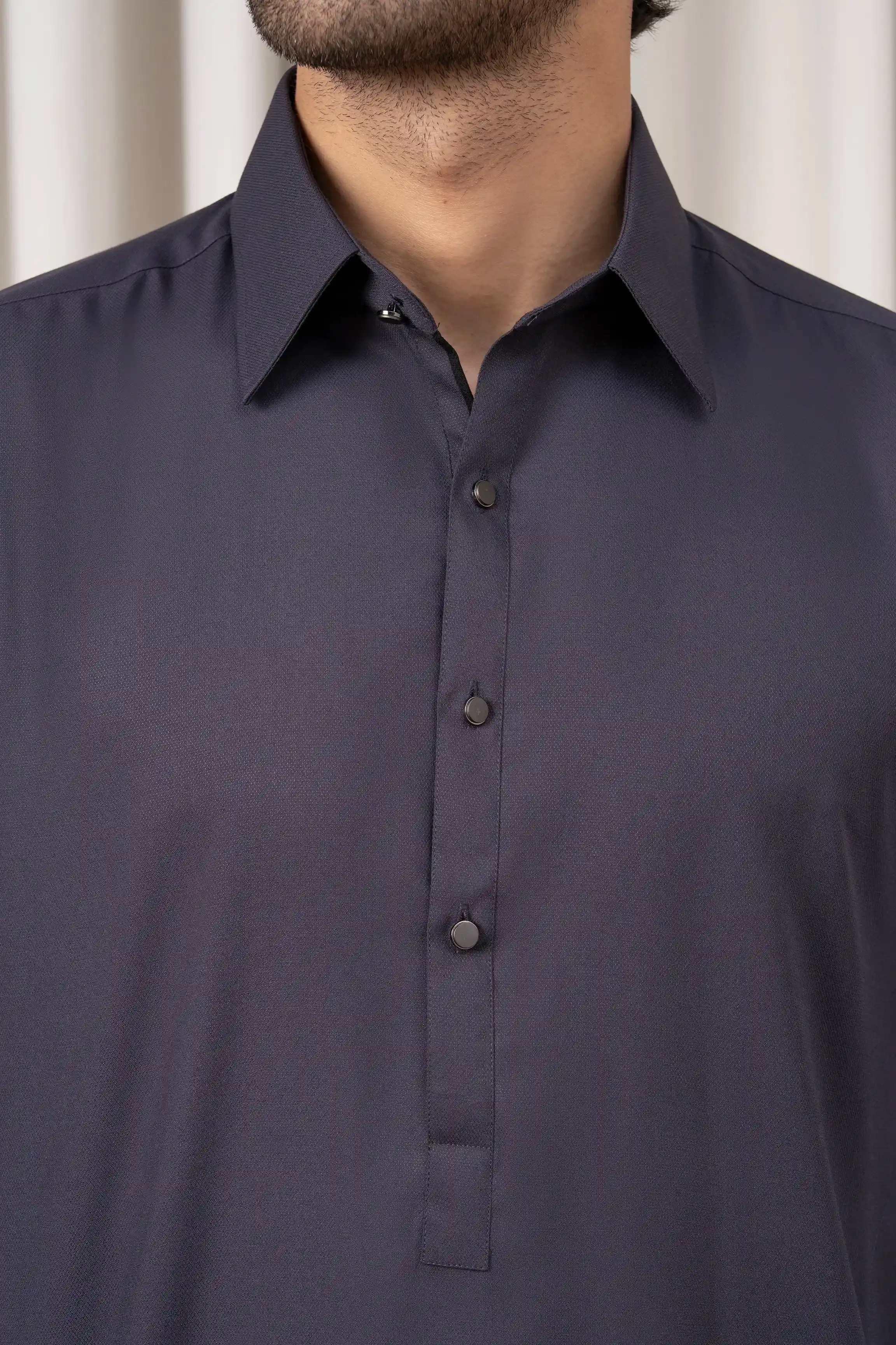 BLENDED KAMEEZ SHALWAR - SIGNATURE COLLECTION MID GREY - Image 5