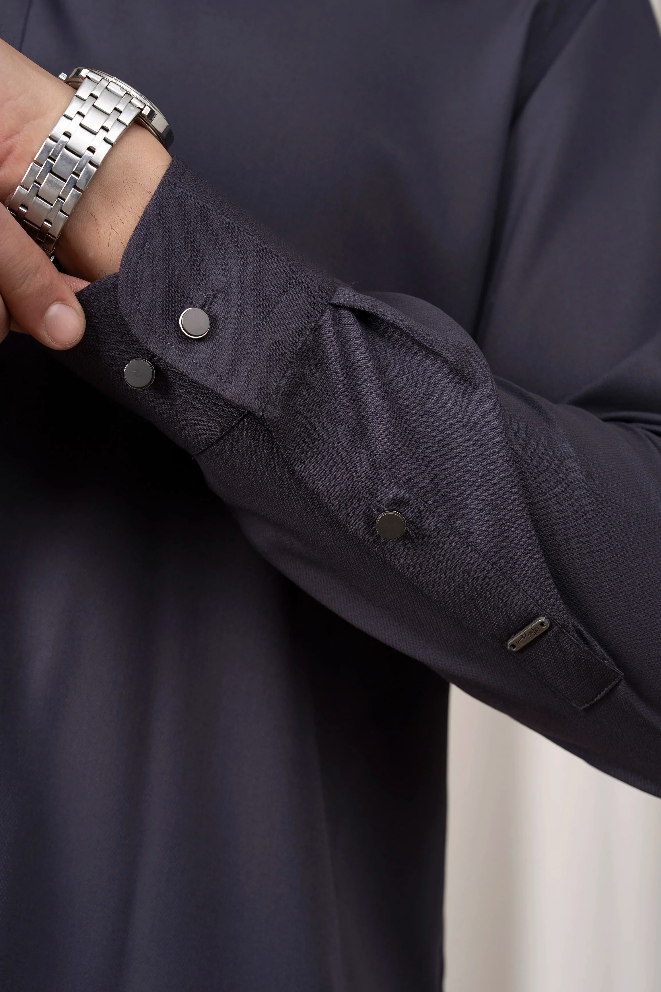 BLENDED KAMEEZ SHALWAR - SIGNATURE COLLECTION MID GREY - Image 6