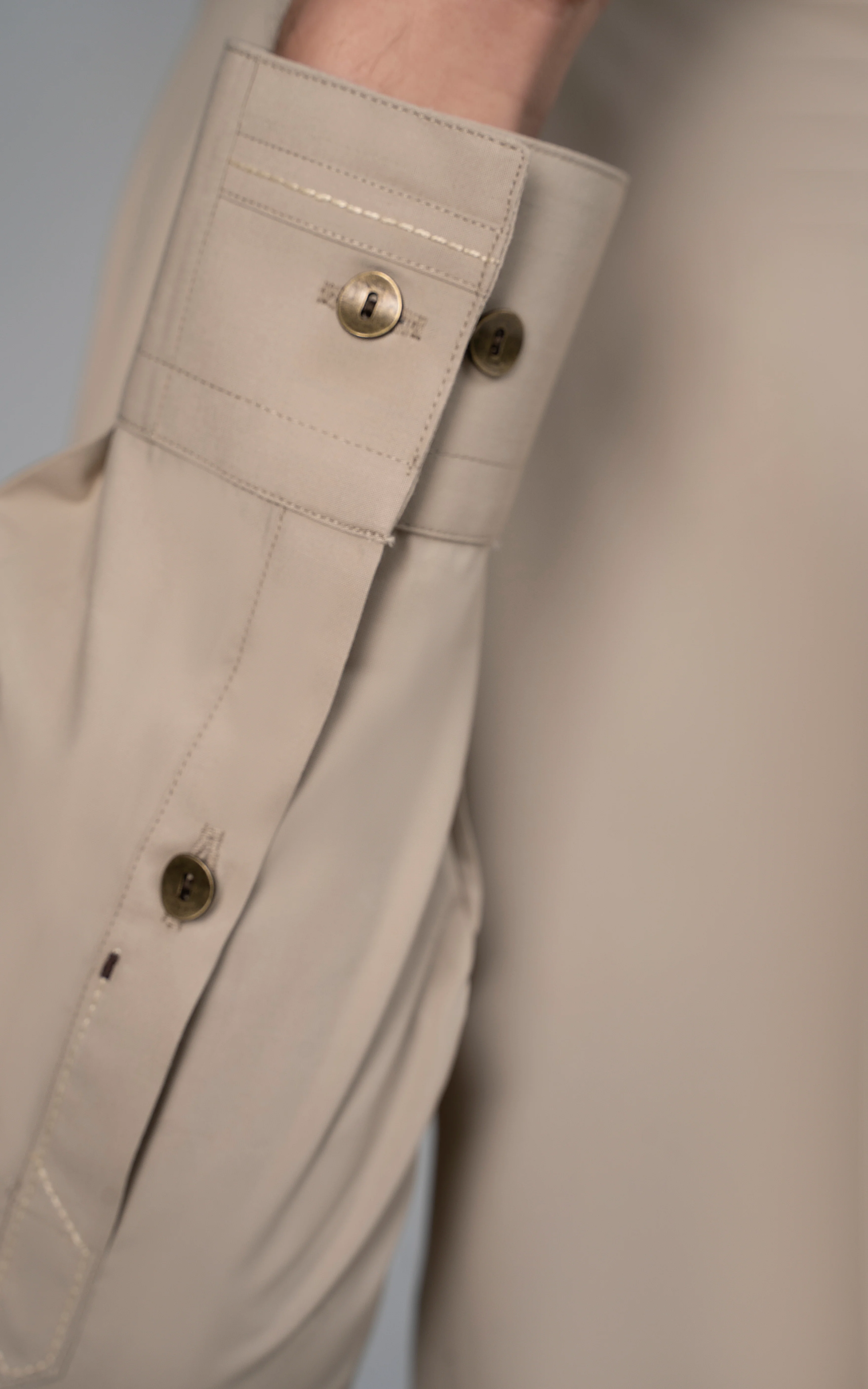 BLENDED KURTA PAJAMA - PREMIUM COLLECTION BEIGE - Image 5