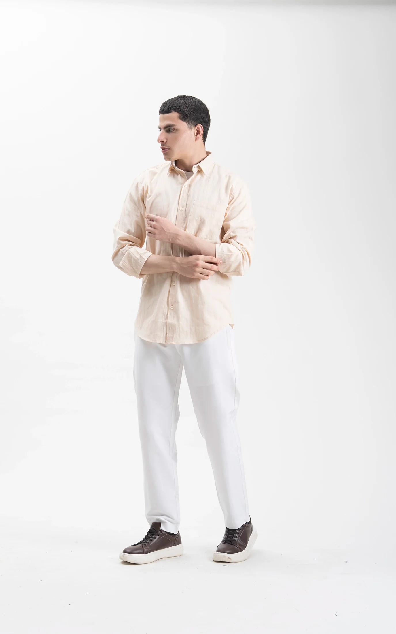 CASUAL SHIRT BEIGE - Image 3