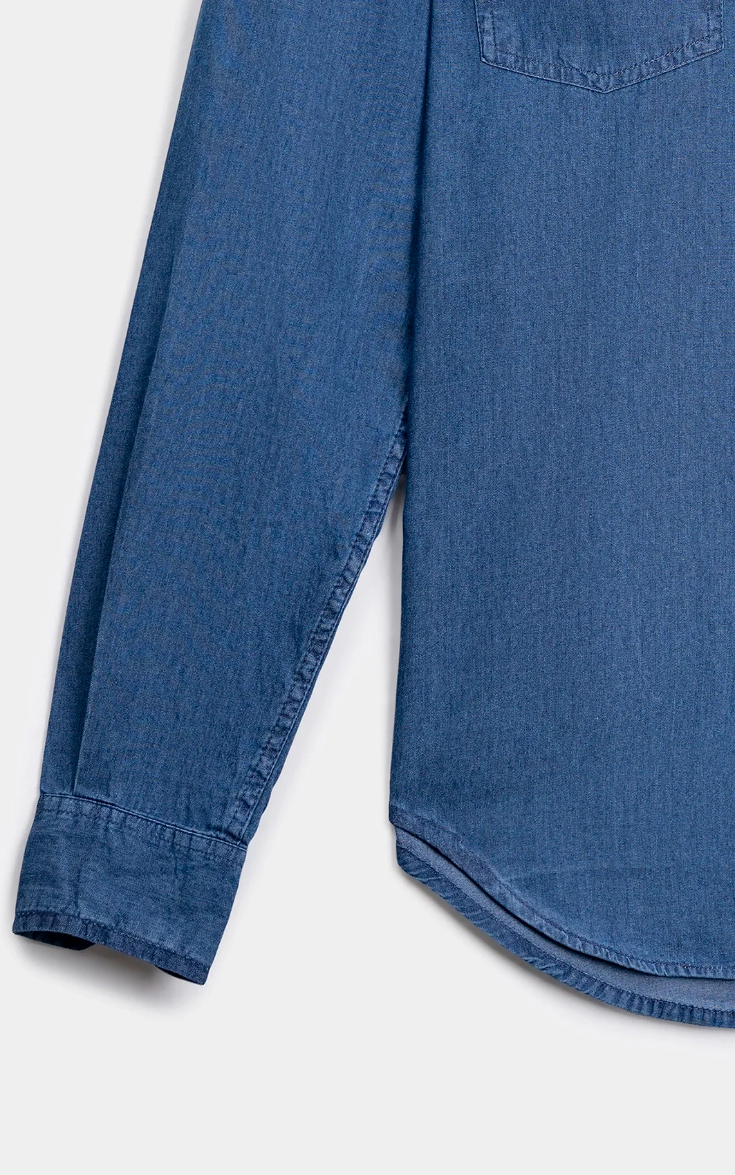 SMART FIT DENIM CASUAL SHIRT  DARK BLUE - Image 6