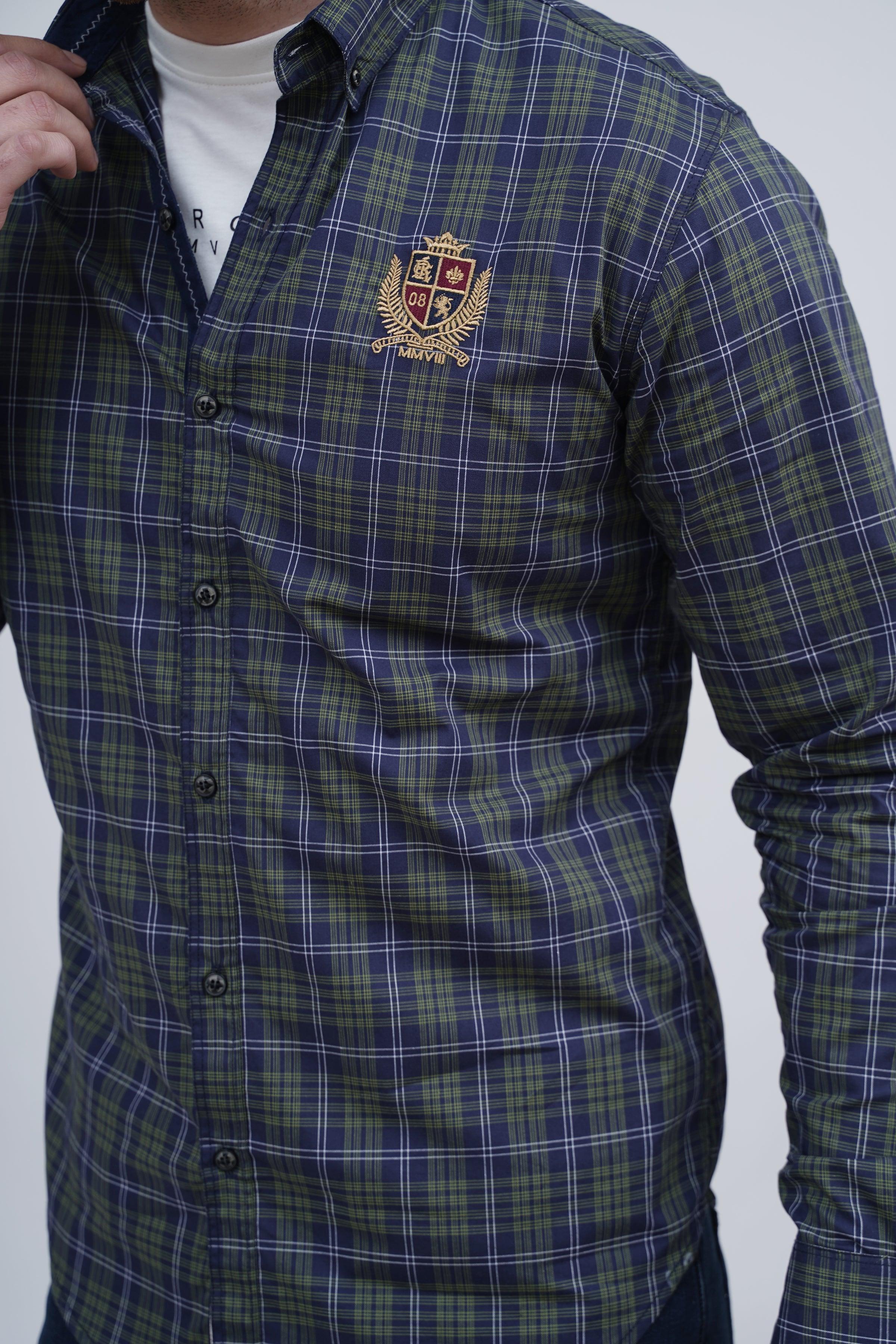 CASUAL SHIRT GREEN CHECK - Image 5