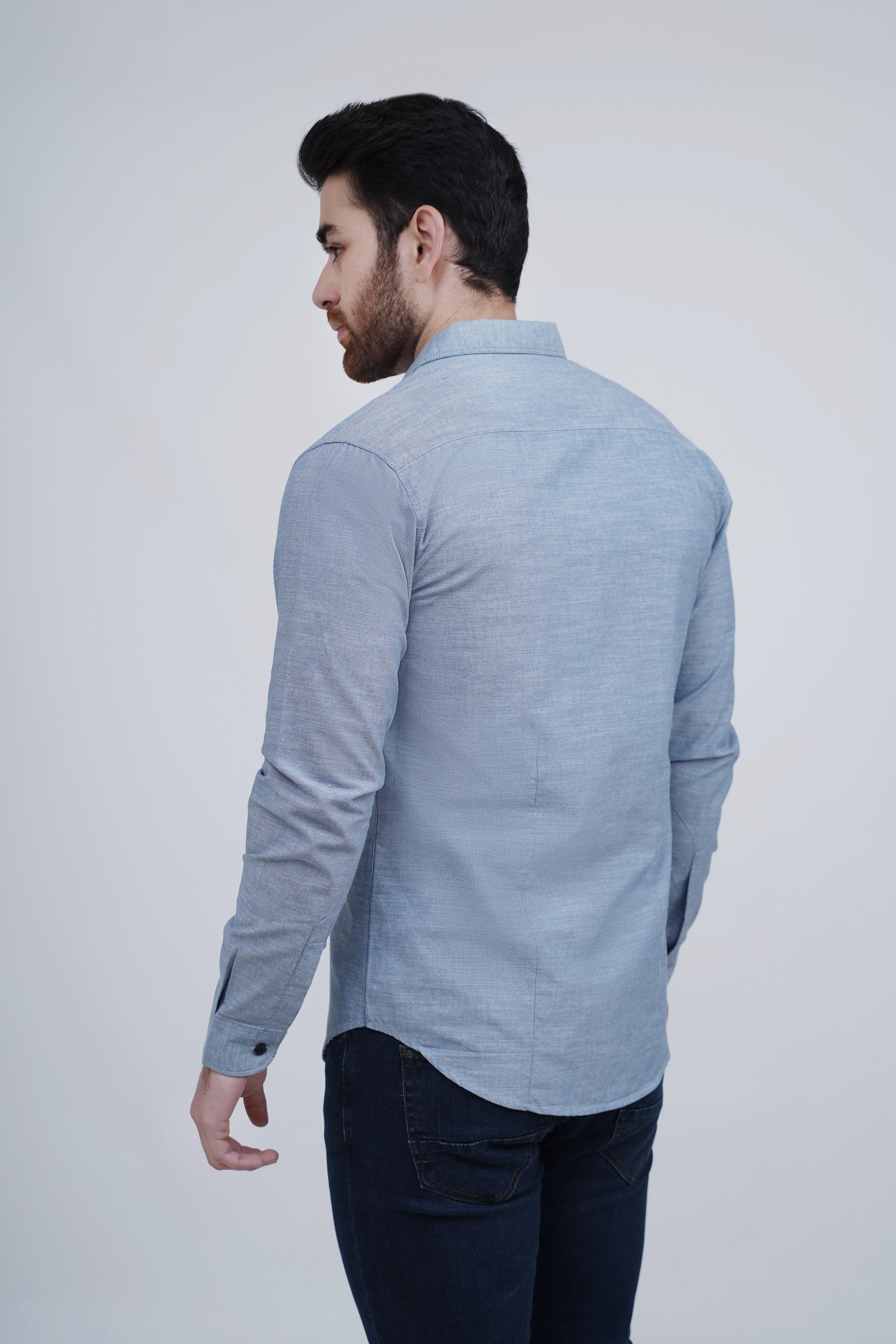 CASUAL SHIRT LIGHT BLUE - Image 3