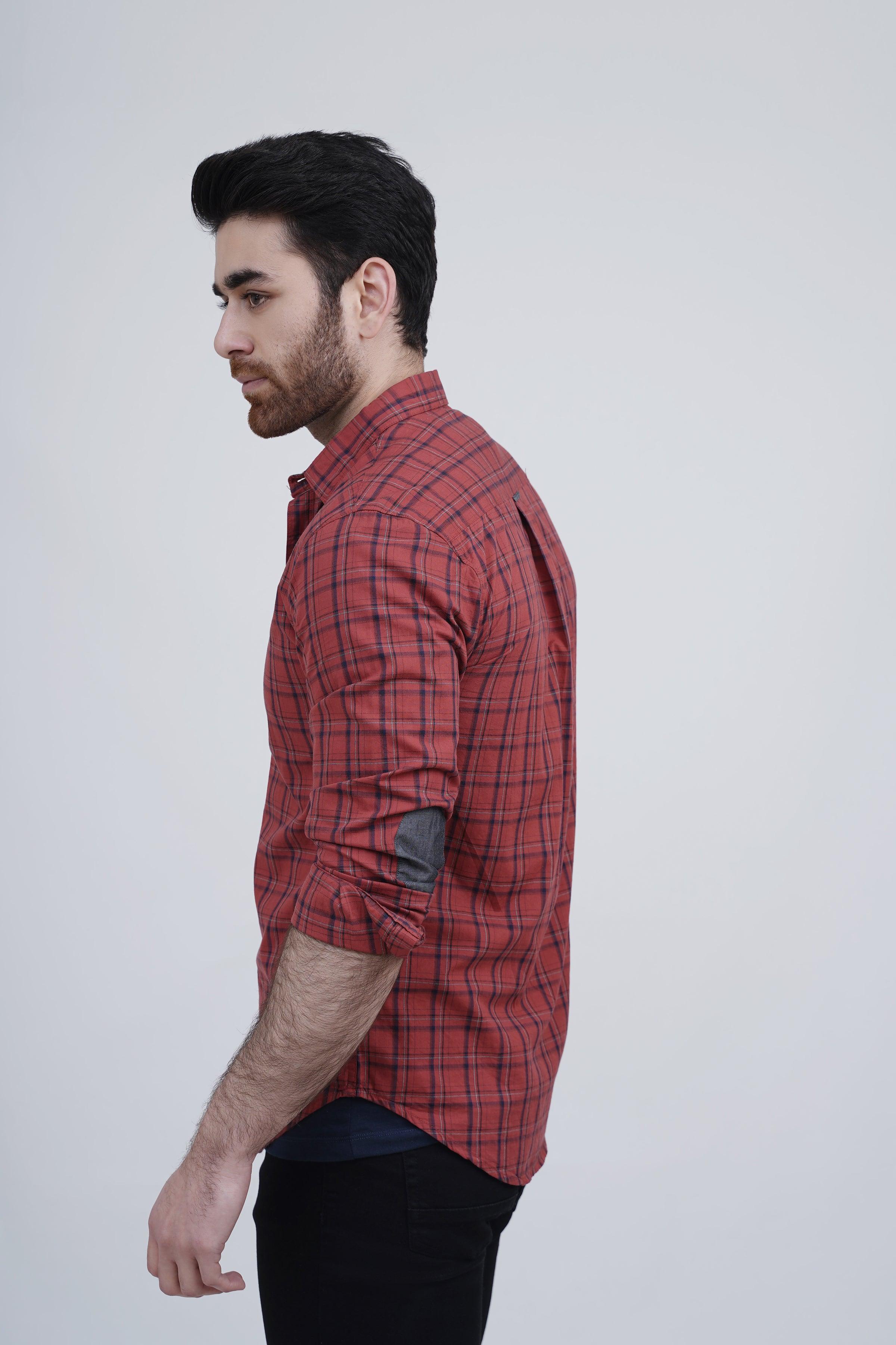 CASUAL SHIRT RUST CHECK - Image 3