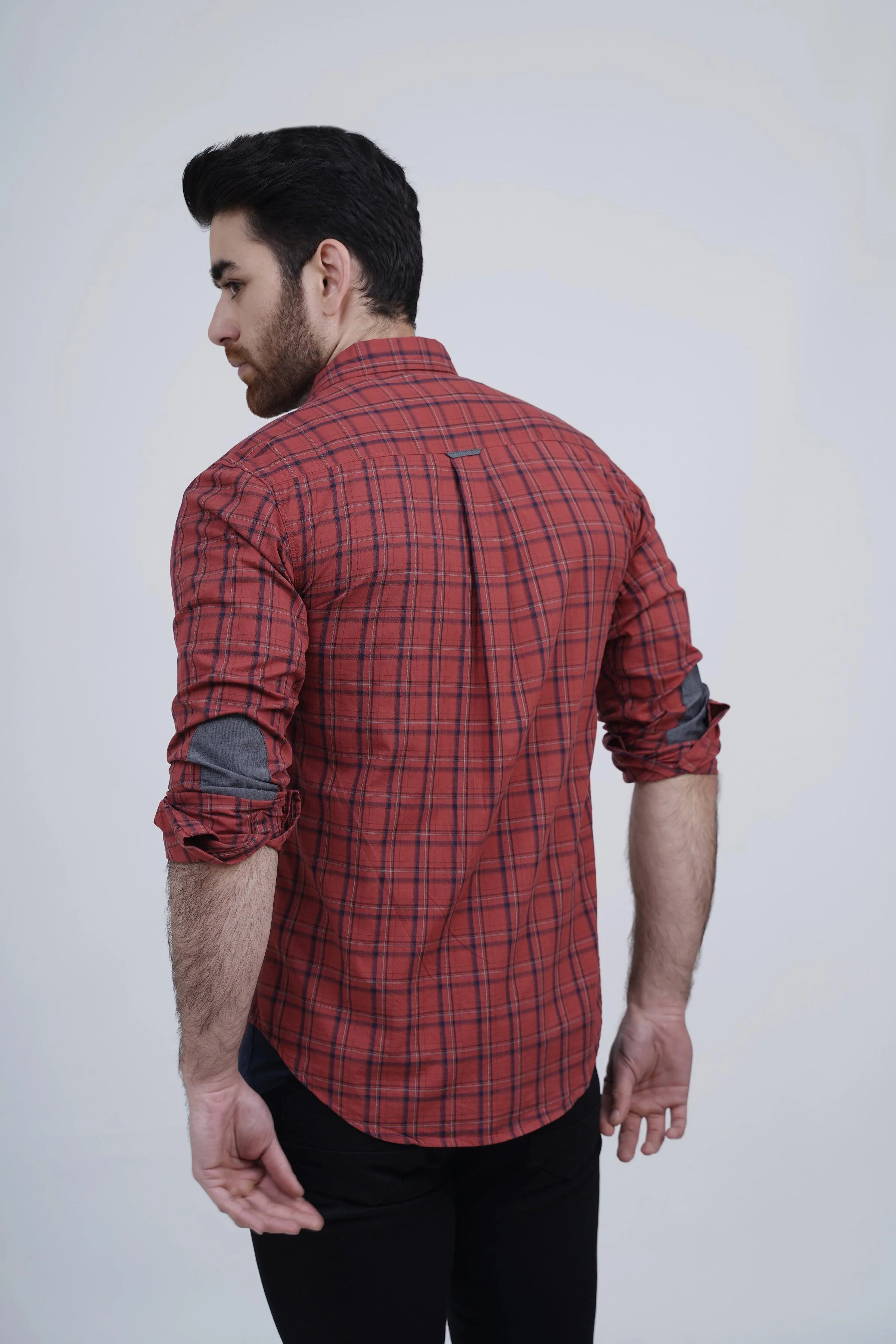 CASUAL SHIRT RUST CHECK - Image 4