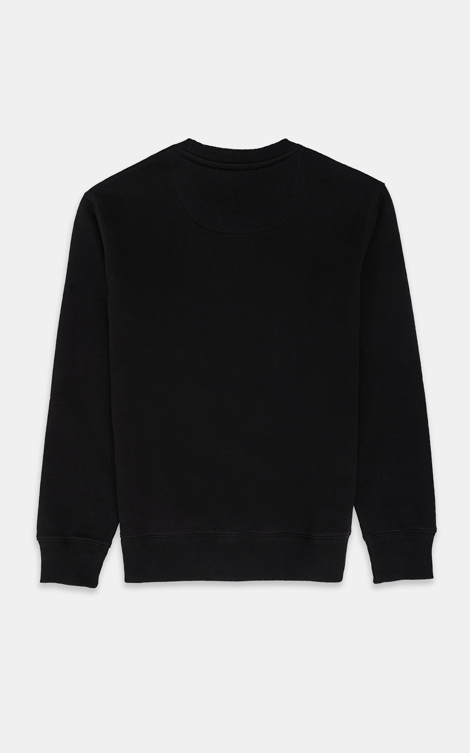 CREW NECK SWEAT SHIRT BLACK - Image 3