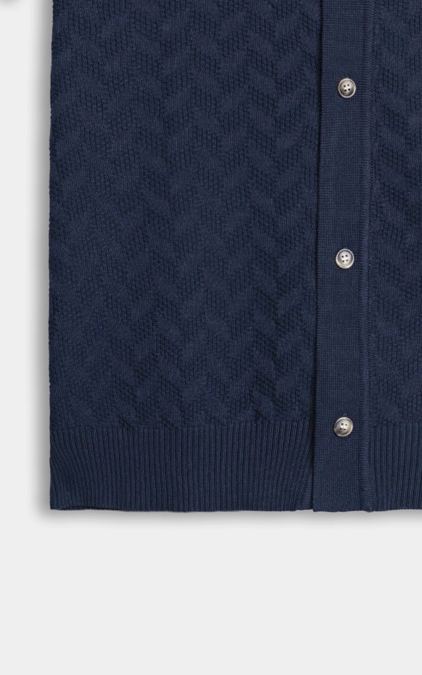 HALF SLEEVES SWEATER KNIT SHIRT NAVY - Image 7