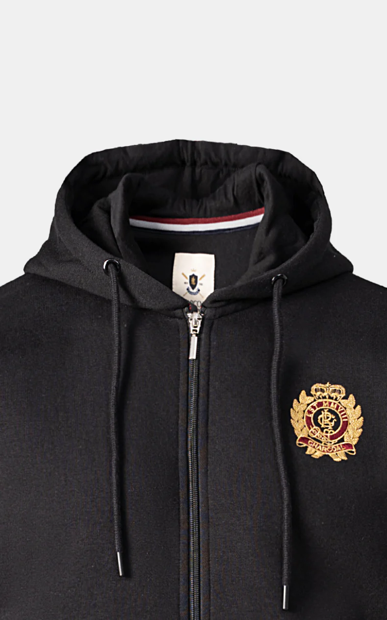 ZIPPER HOODIE BLACK - Image 4
