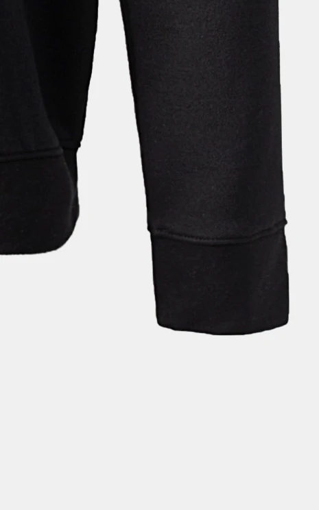 ZIPPER HOODIE BLACK - Image 5