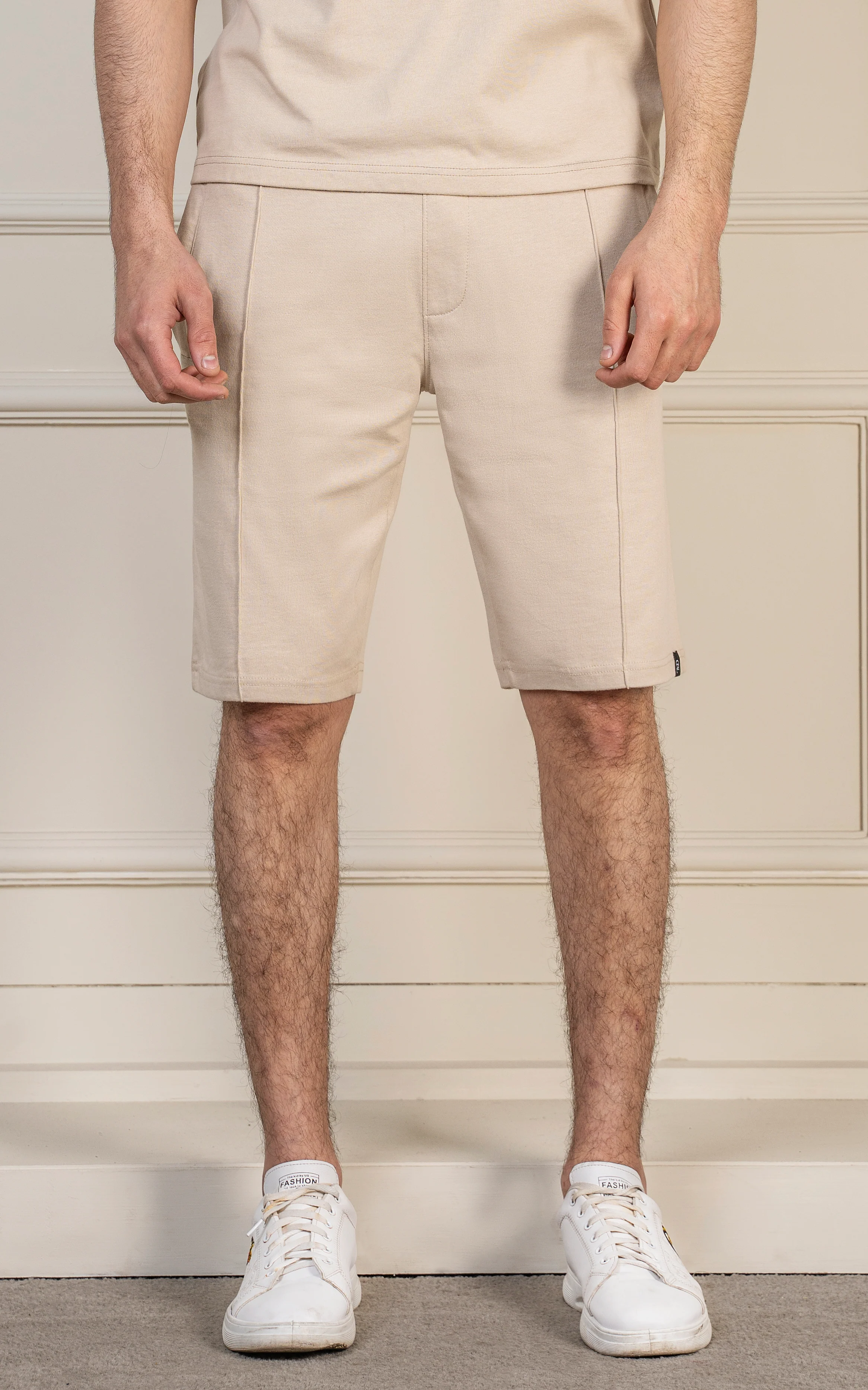 JERSEY SHORT BEIGE - Image 3