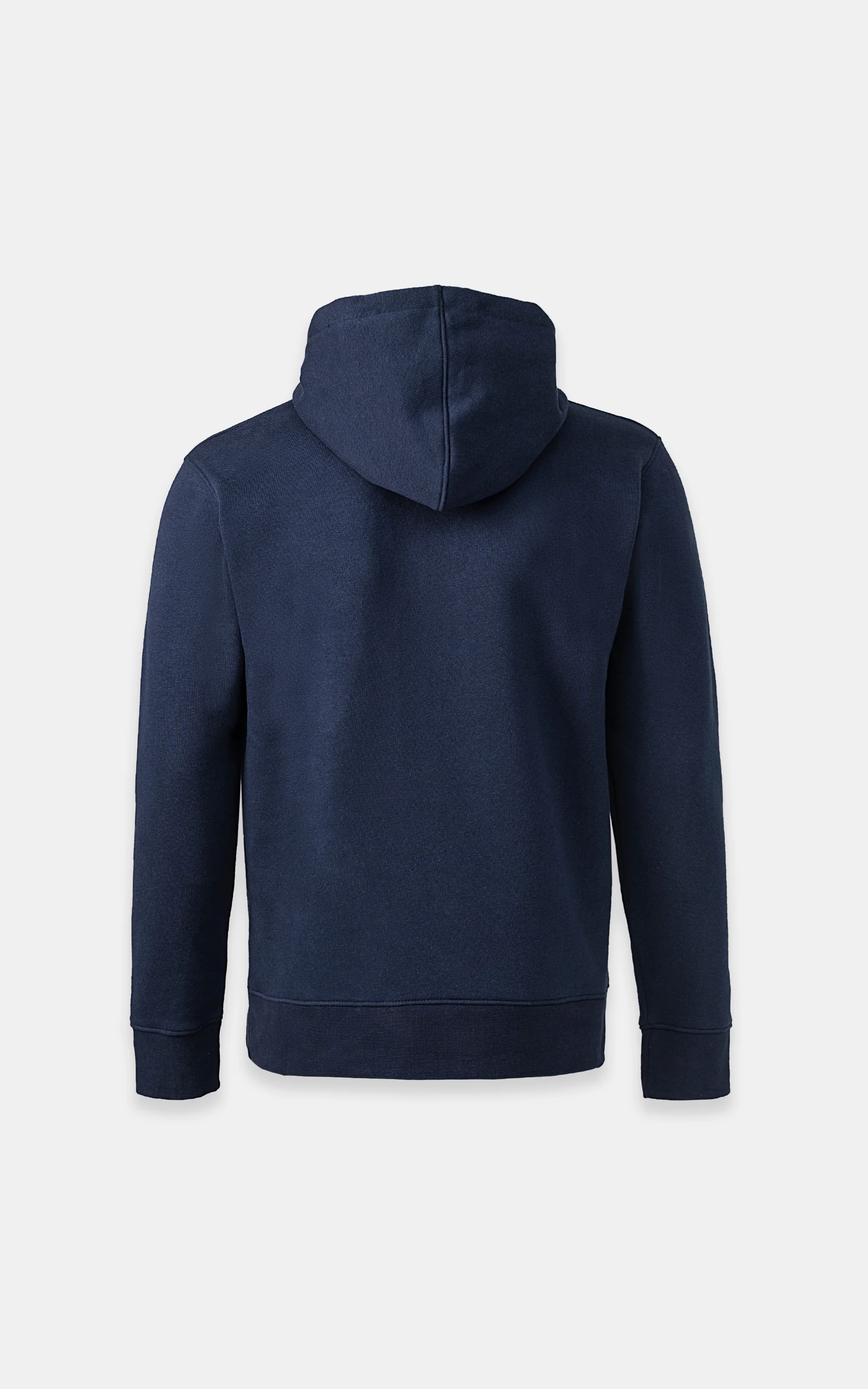 KANGROO FLEECE HOODIE NAVY - Image 3