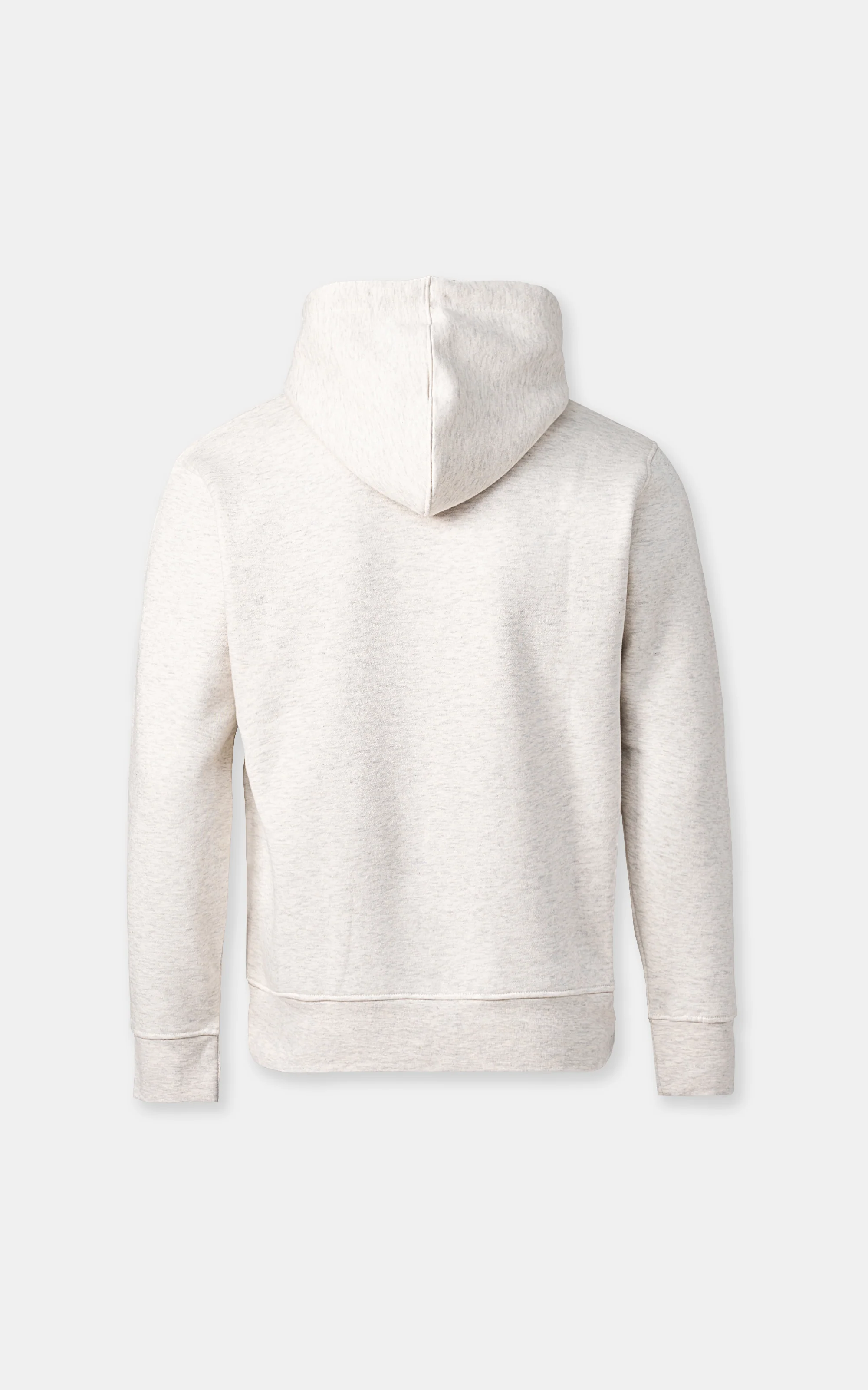 KANGROO FLEECE HOODIE OATMEAL - Image 4