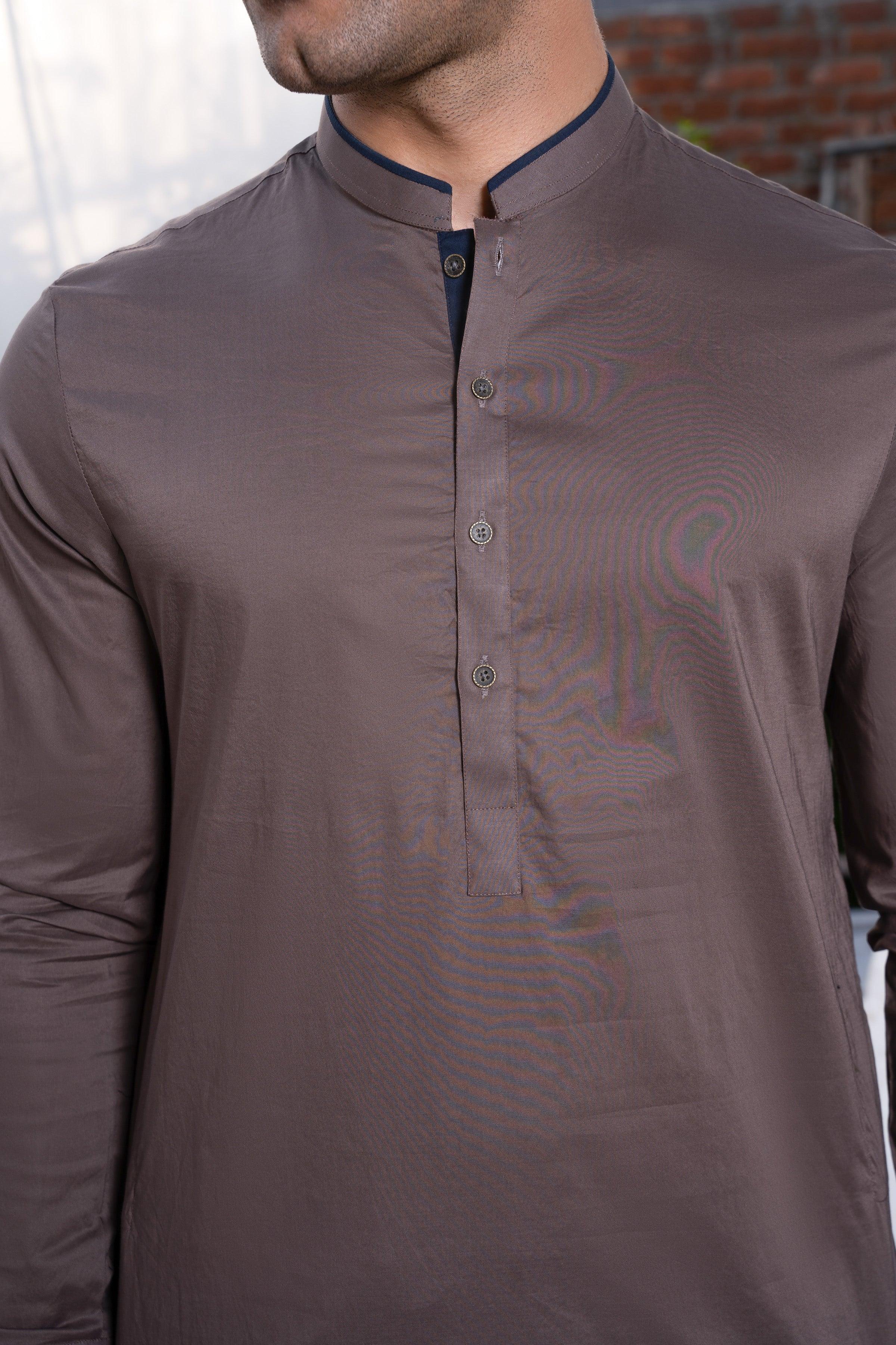 KURTA PAJAMA BROWN - Image 4