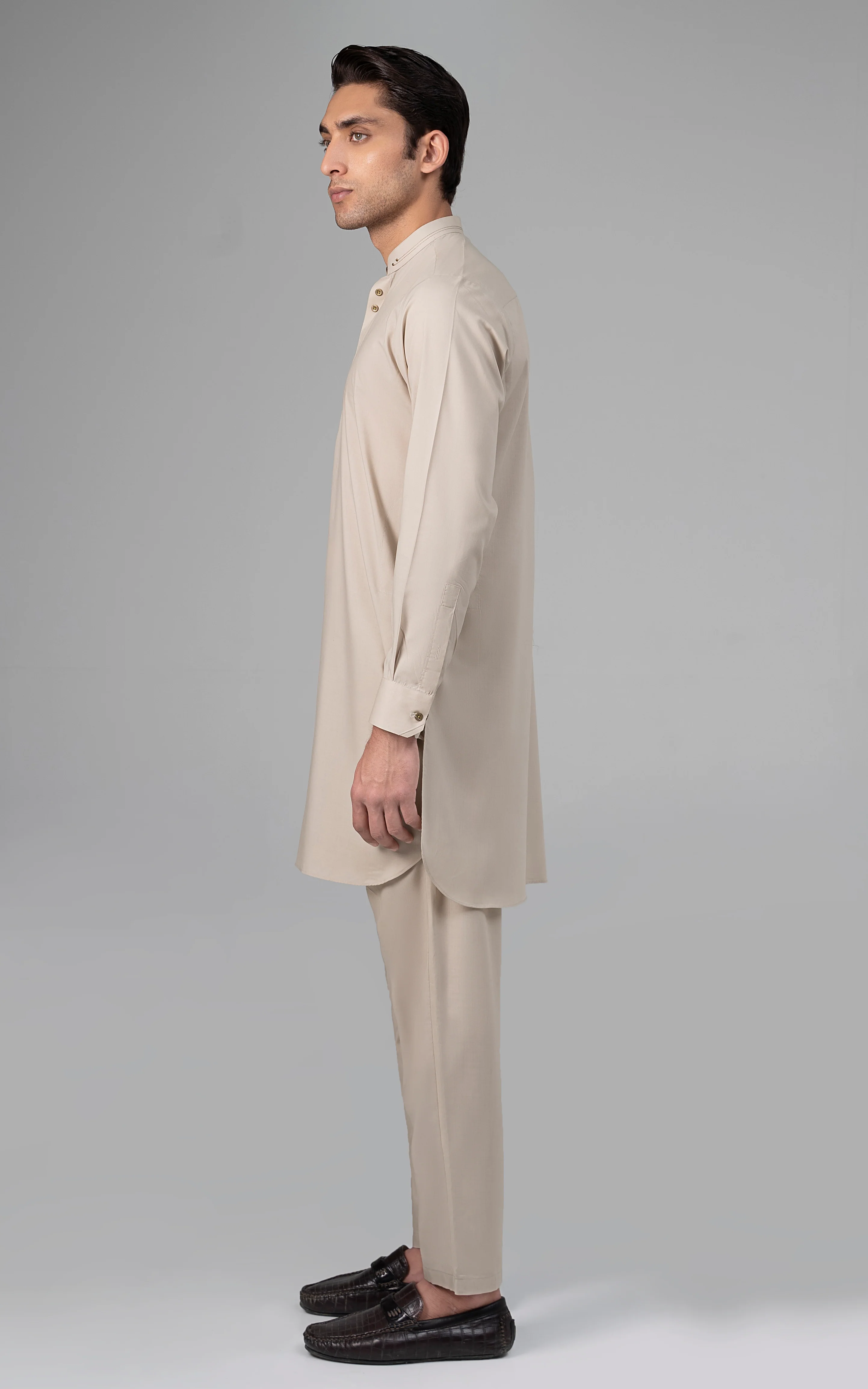 BLENDED WASH & WEAR - PREMIUM COLLECTION LIGHT KHAKI - Image 3