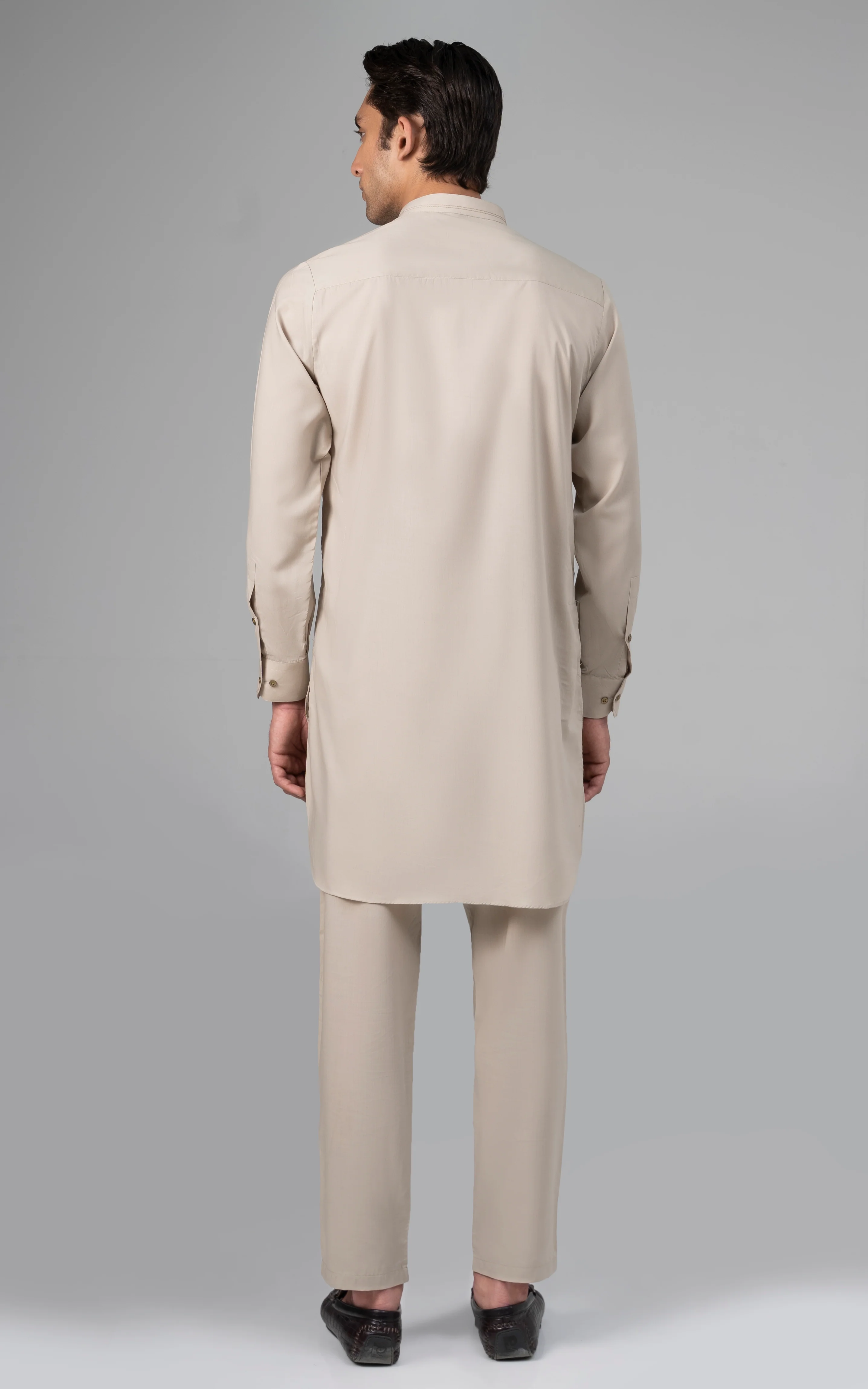 BLENDED WASH & WEAR - PREMIUM COLLECTION LIGHT KHAKI - Image 4