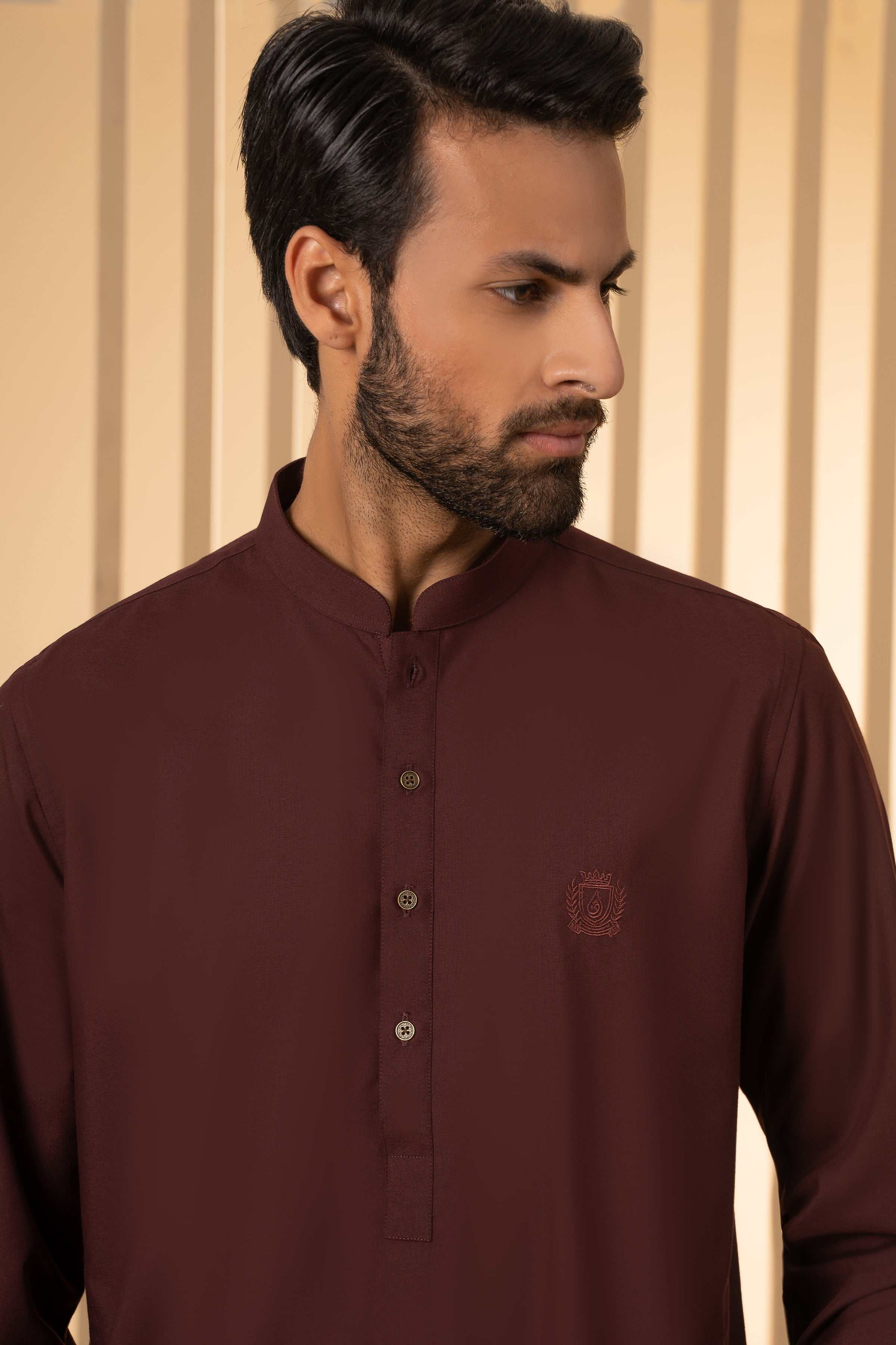 KURTA PAJAMA MAROON - Image 4