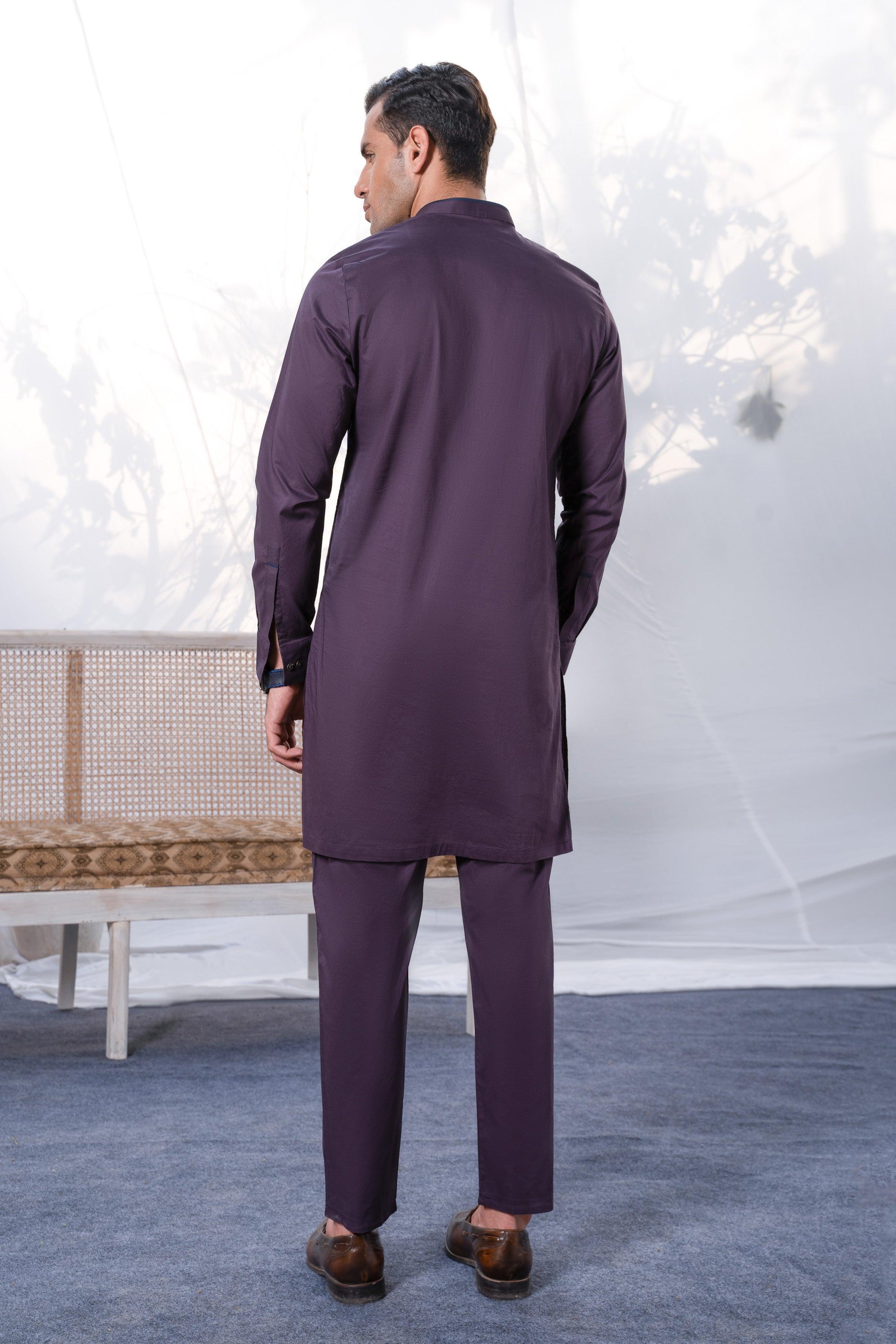 KURTA PAJAMA MAROON - Image 3