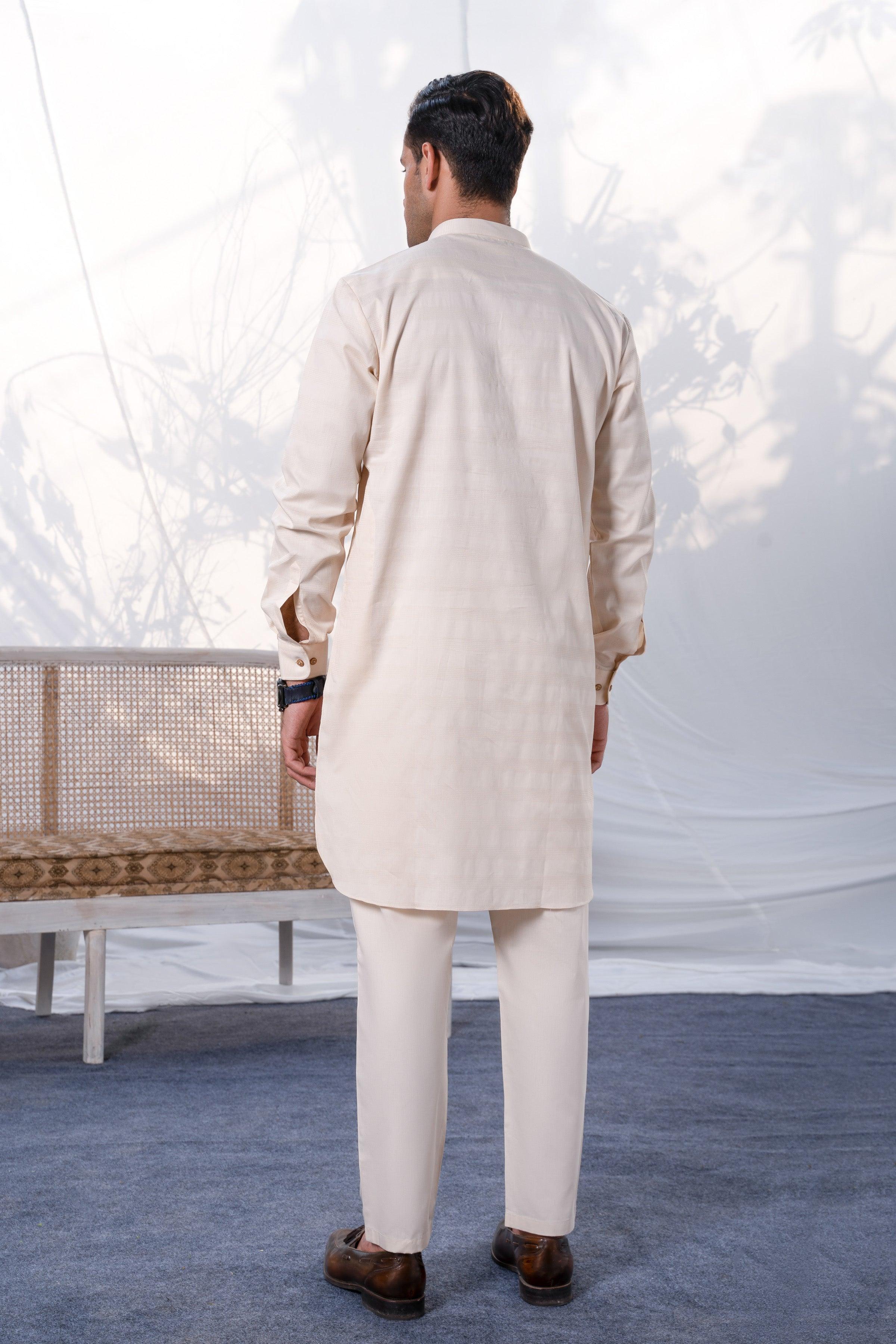 KURTA PAJAMA OFF WHITE - Image 3