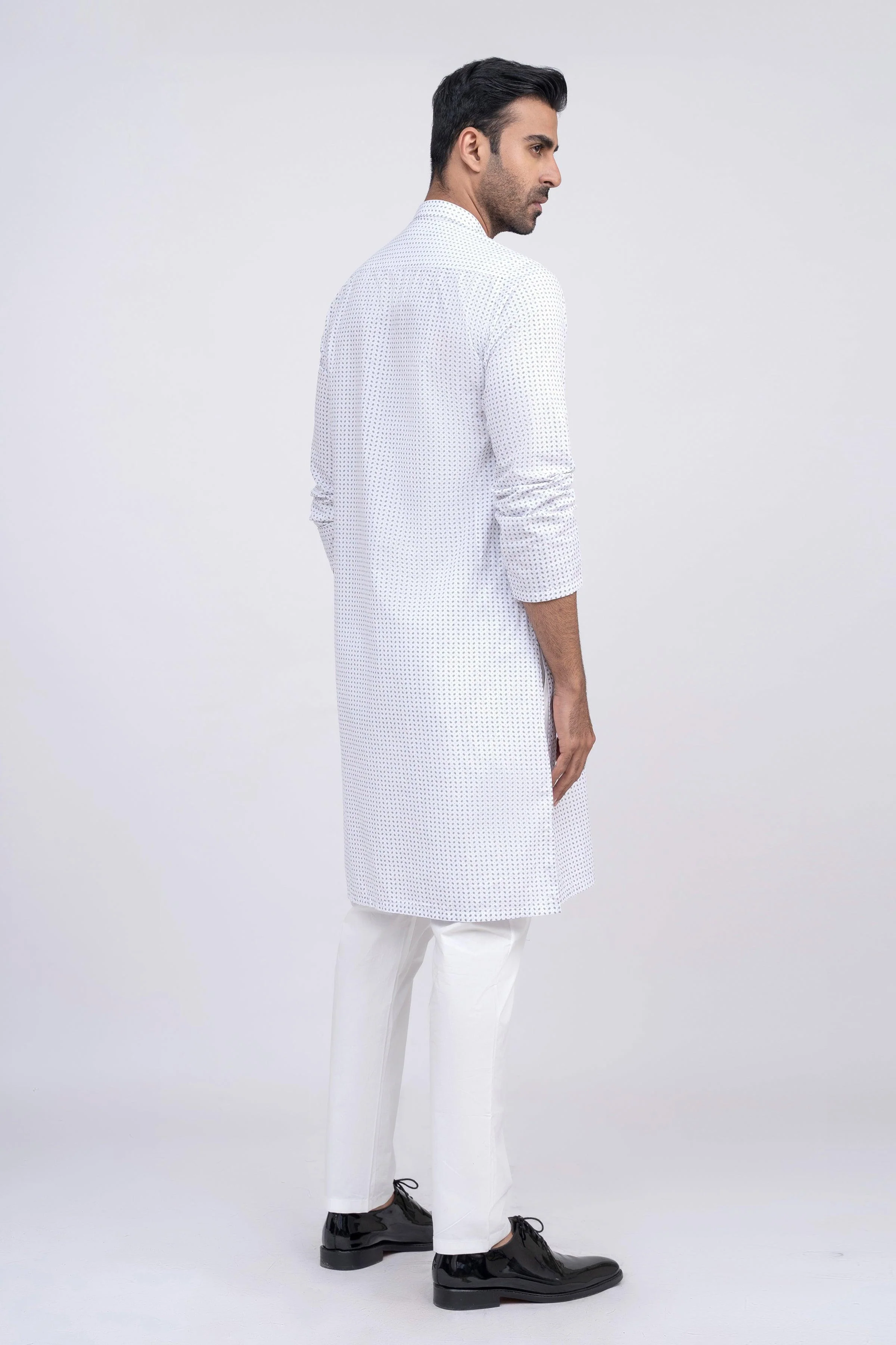 KURTA WHITE BLACK - Image 3