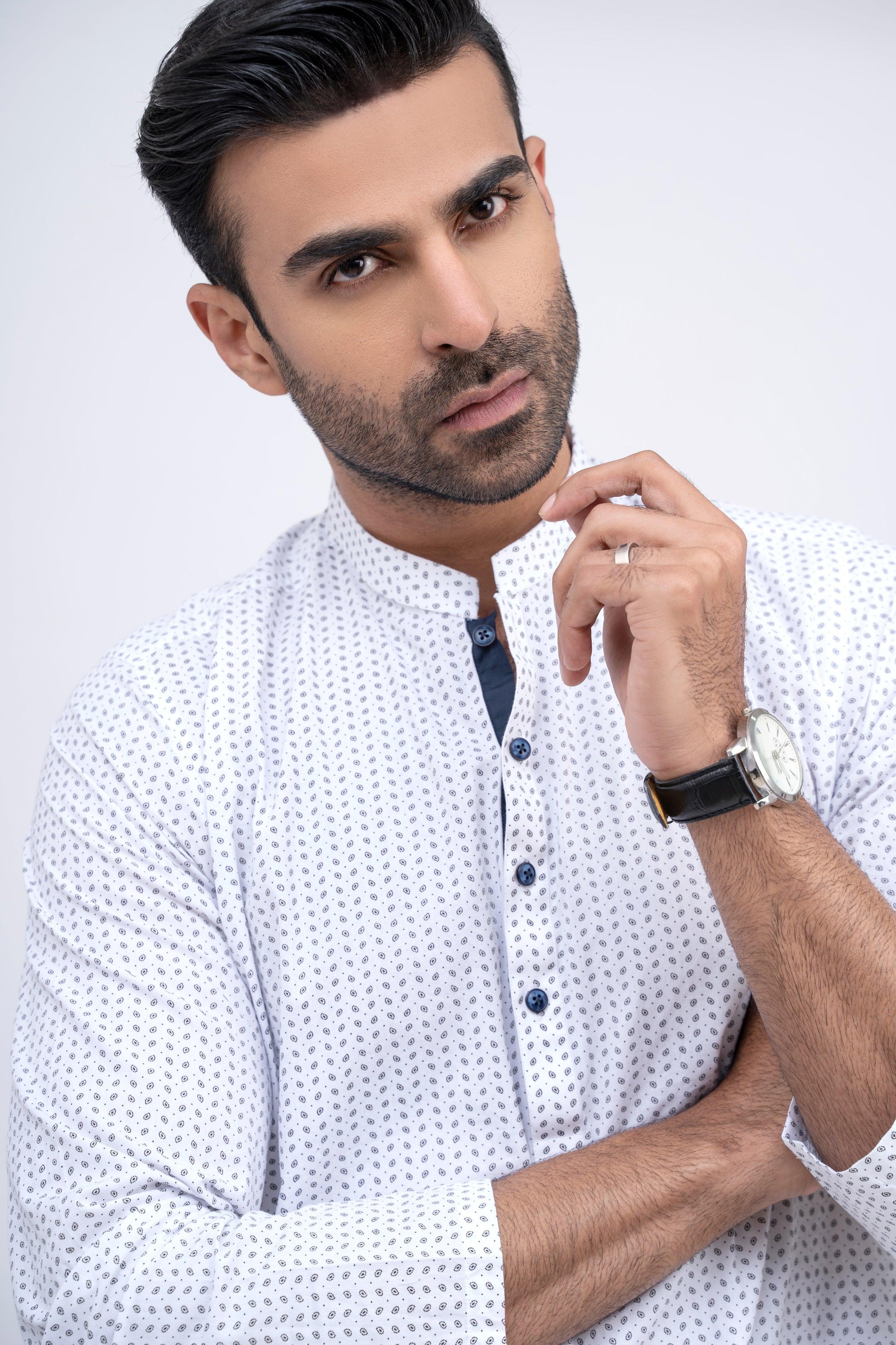 KURTA WHITE BLACK - Image 4