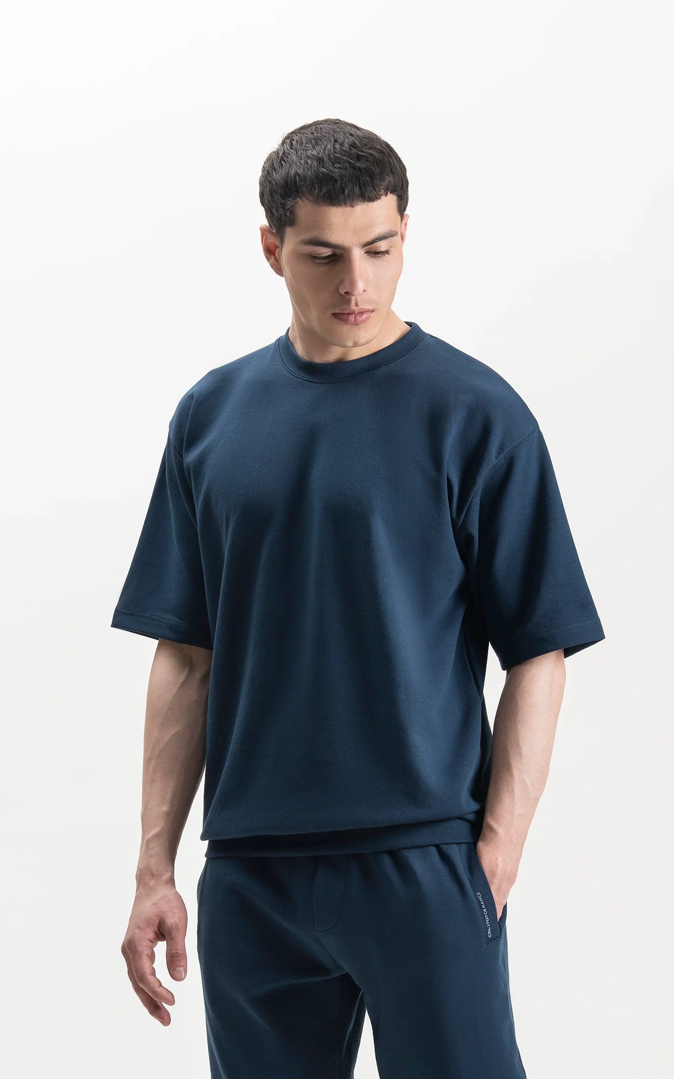 OVERSIZED SCUBA T-SHIRT TEAL BLUE - Image 3