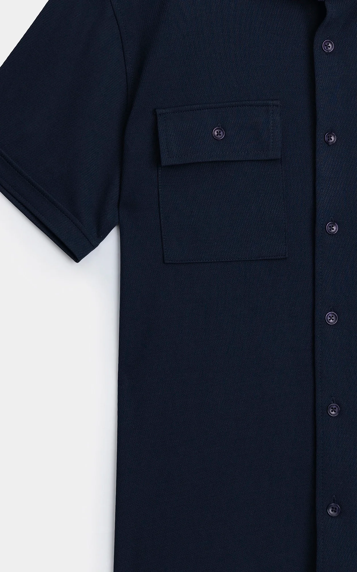 REGULAR COLLAR CASUAL SHIRT NAVY - Image 4