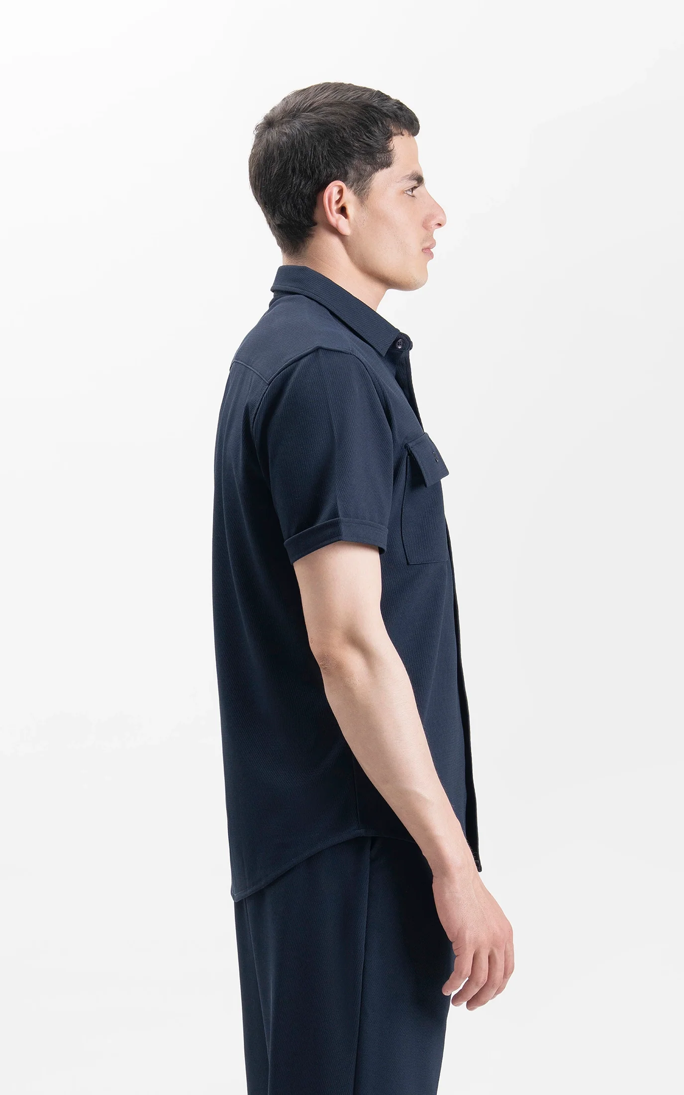 REGULAR COLLAR CASUAL SHIRT NAVY - Image 5