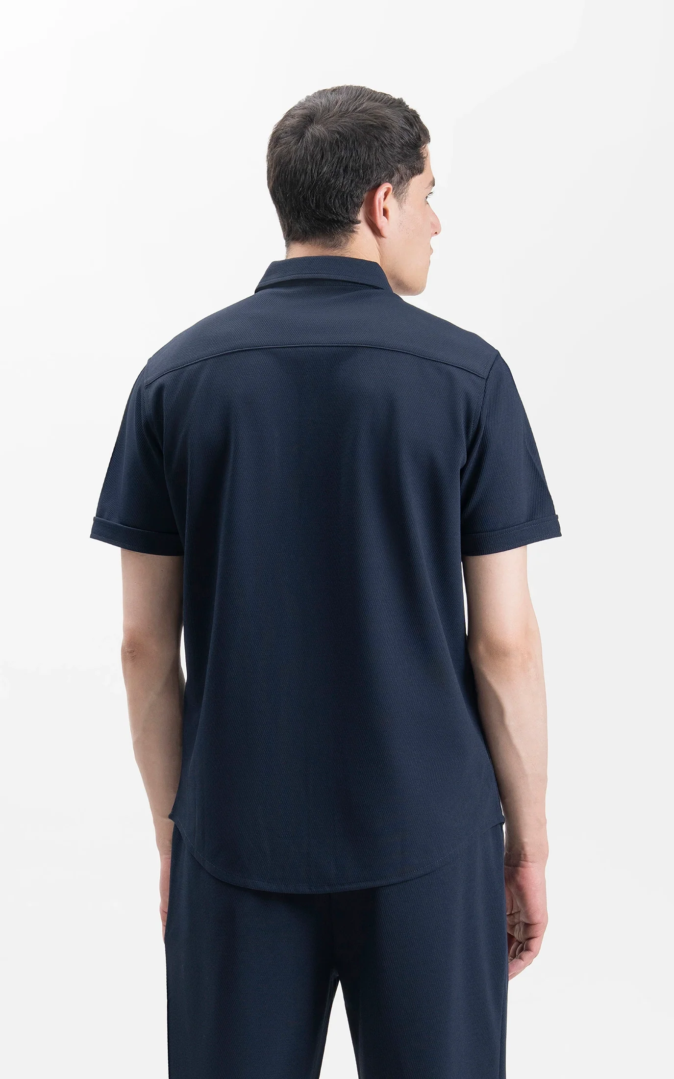 REGULAR COLLAR CASUAL SHIRT NAVY - Image 6