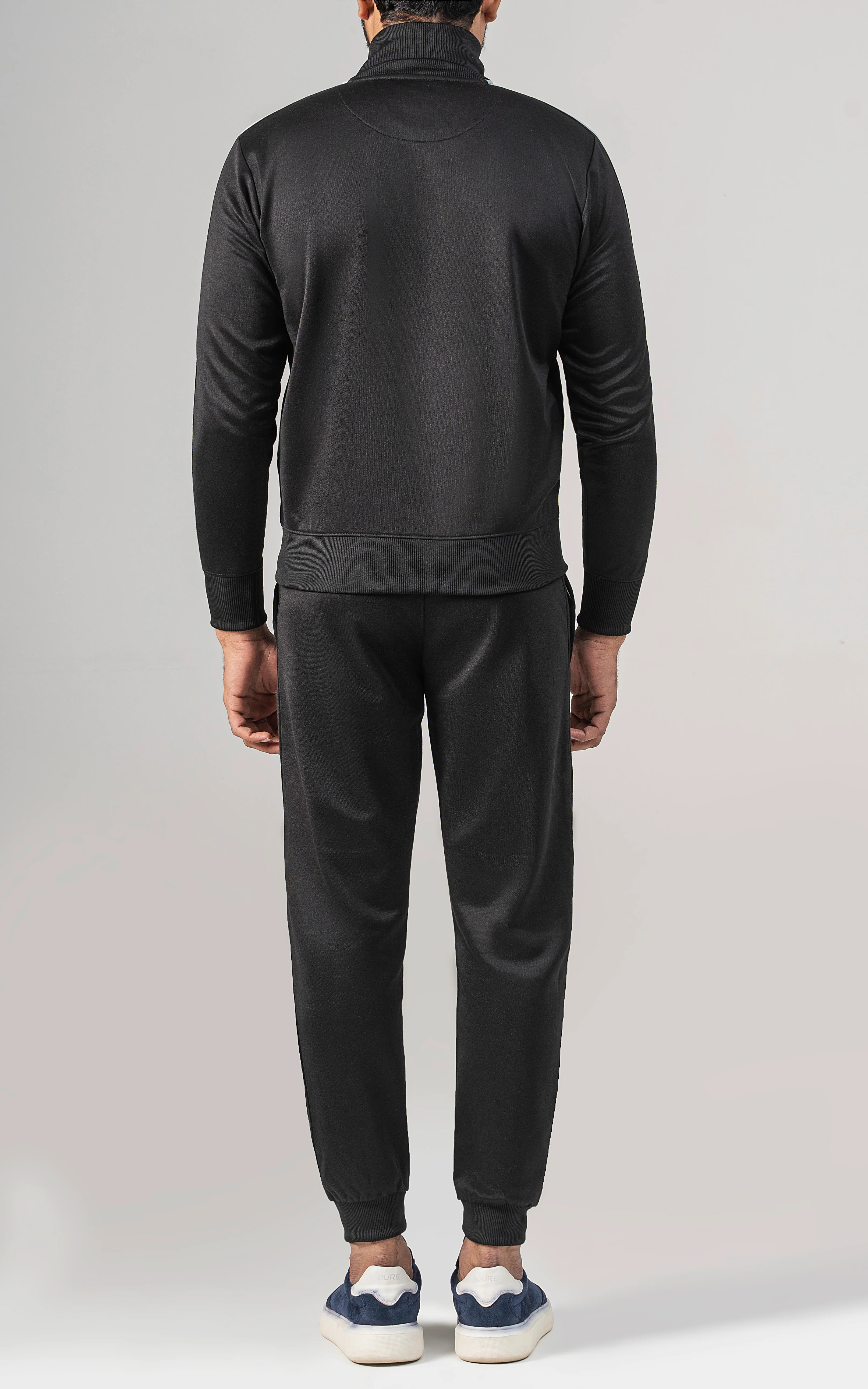 SLIM FIT TRACK SUIT BLACK - Image 5