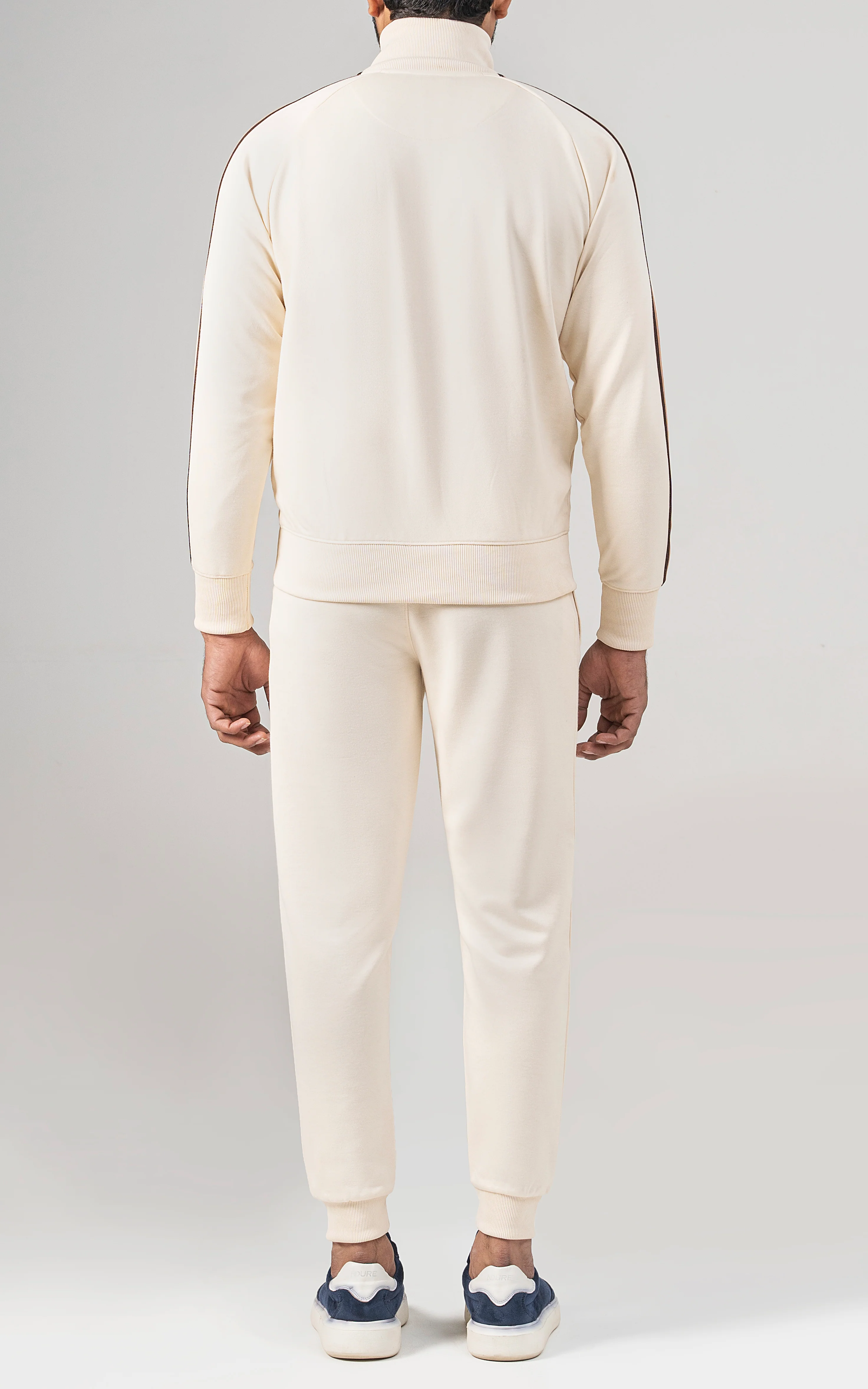 SLIM FIT TRACK SUIT OFF WHITE - Image 4