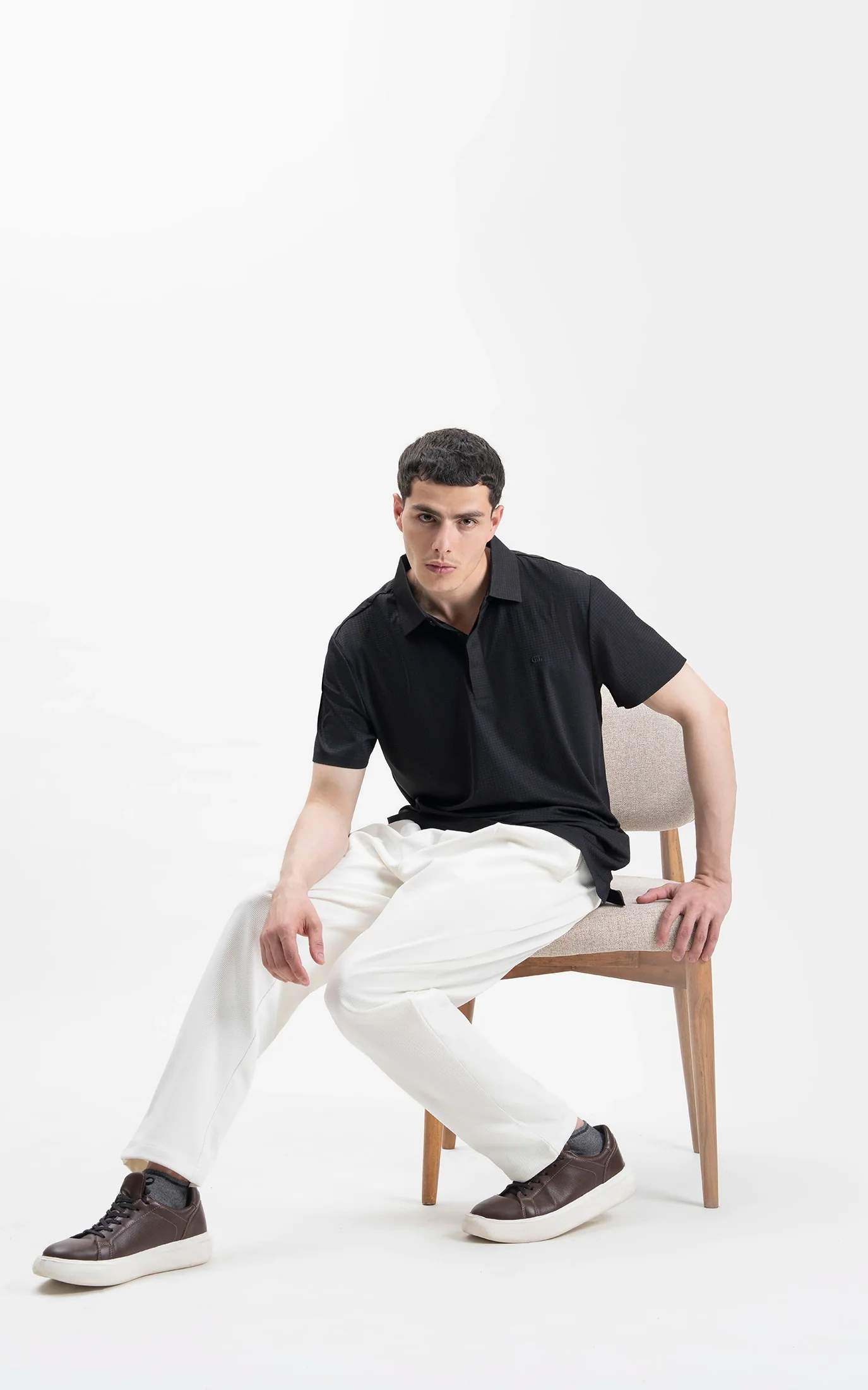 SMART FIT PREMIUM POLO SHIRT  BLACK - Image 3