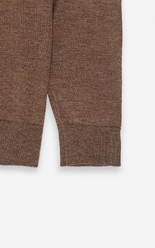 SWEATER CREW NECKLINE BROWN - Image 4