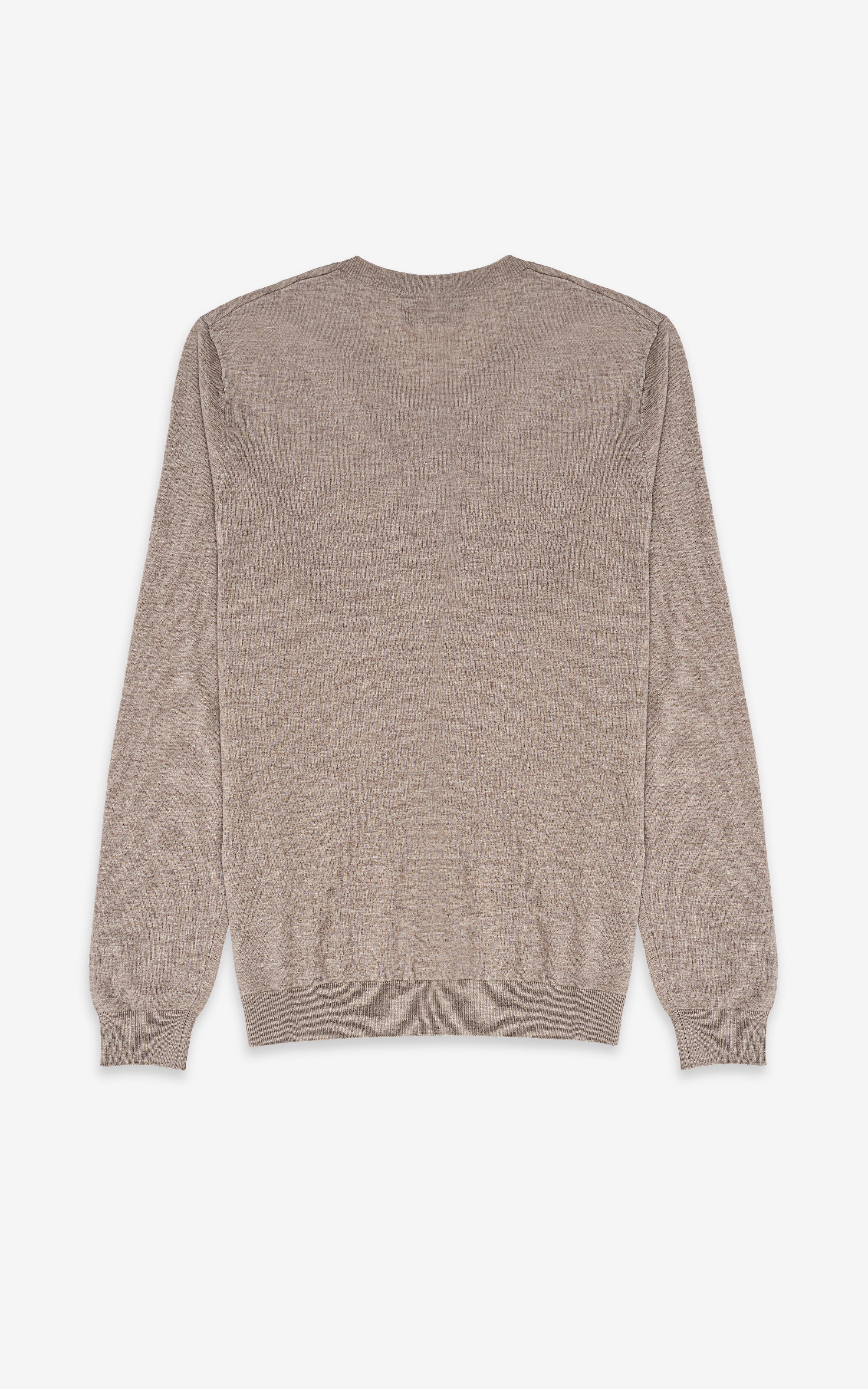 SWEATER V NECK LIGHT BROWN - Image 3