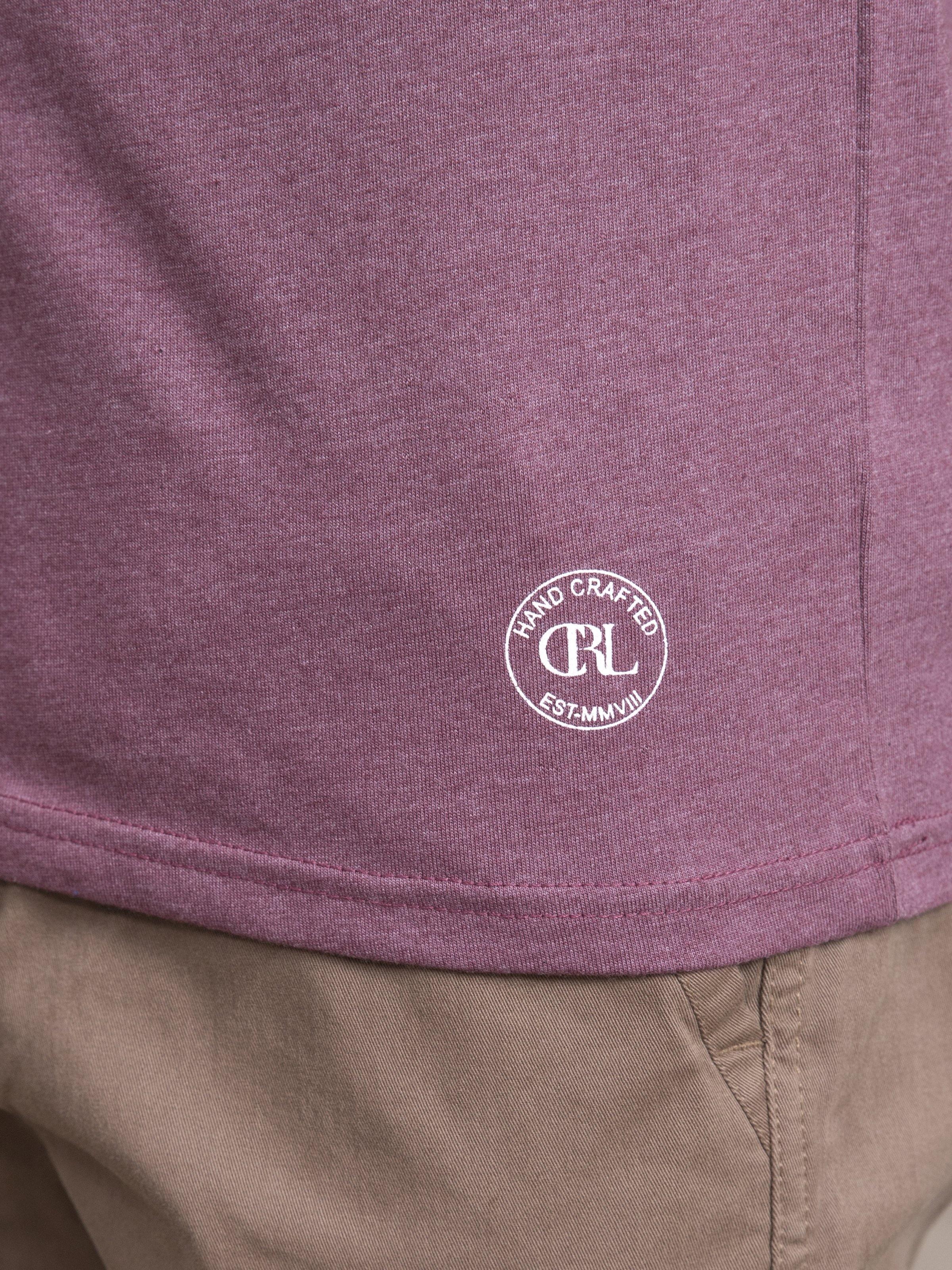 T SHIRT RAGLAN ROUND NECK FULL SLEEVE MAHROON NAVY - Image 5