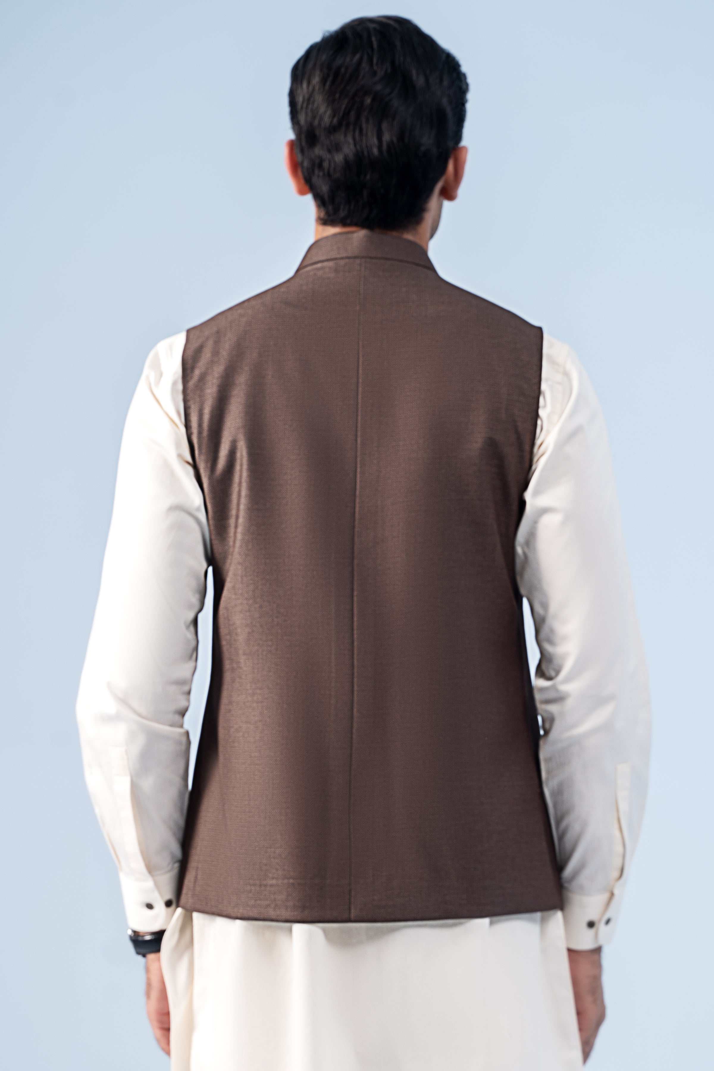 WAISTCOAT MID BROWN - Image 3