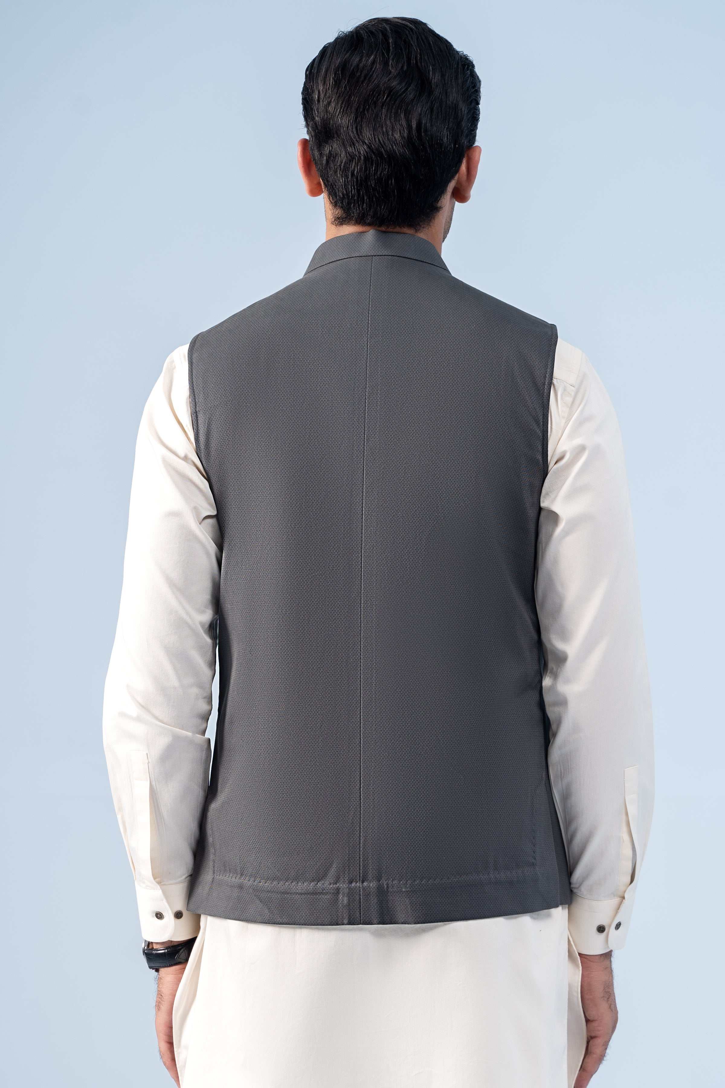 WAISTCOAT OLIVE GREY - Image 3